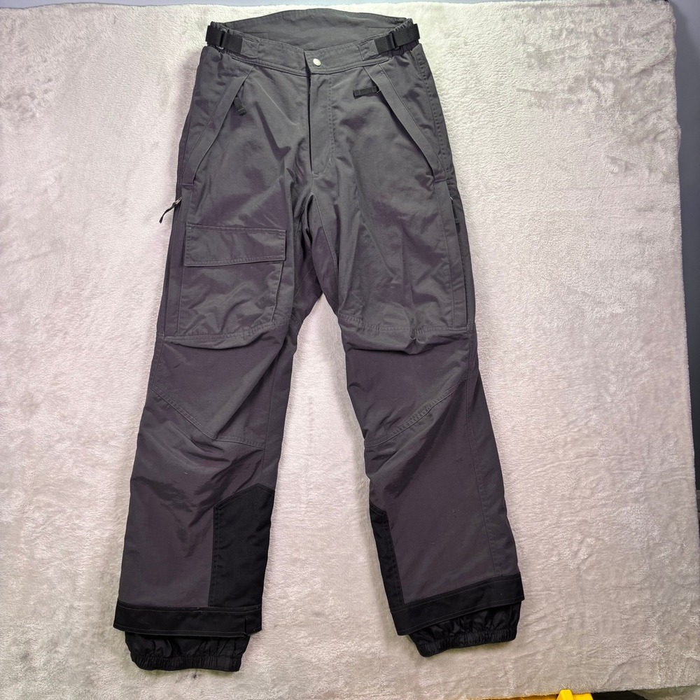 Obermeyer Mens Ski Pants Size S Gray Cargo Style 03252 Snowboard Utility